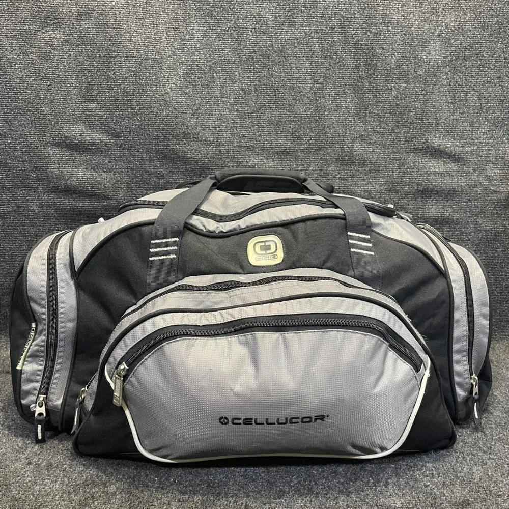OGIO 5125121127144 Transfer Duffel Bag Gray Cellucor Branded Gym Fitness Luggage